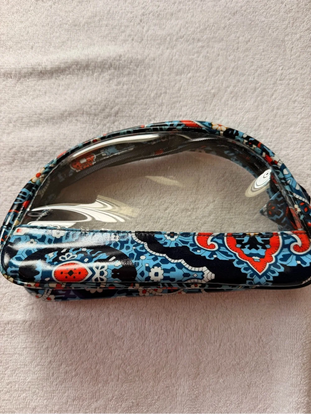 Vera Bradley Quilted Backpack & Clear Cosmetic Bag Set Marrakesh Print